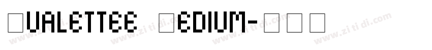 Qualettee Medium字体转换